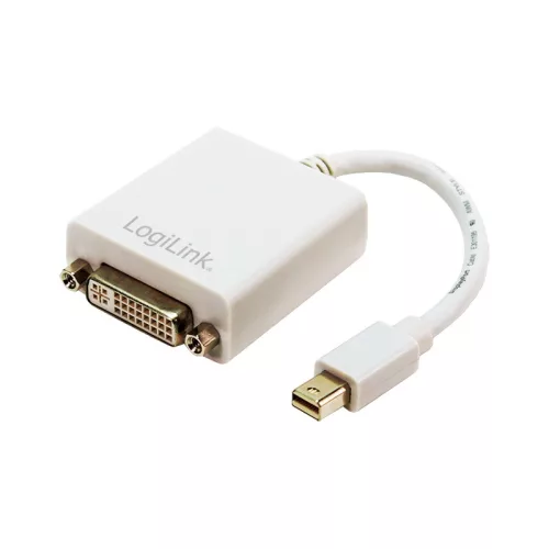 Logilink DisplayPort adapter, mDP/M-DVI/F, 1080p, fehér, 0,1 m (CV0037)