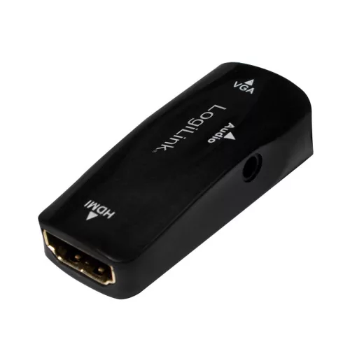 Logilink HDMI adapter, A/F - VGA/F + 3,5 mm/F, 1080p, fekete (CV0108)