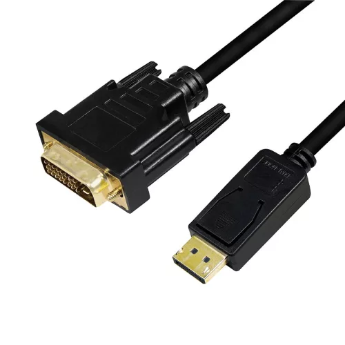 Logilink DisplayPort kábel, DP/M   DVI/M, 1080p, fekete, 1 m (CV0130)