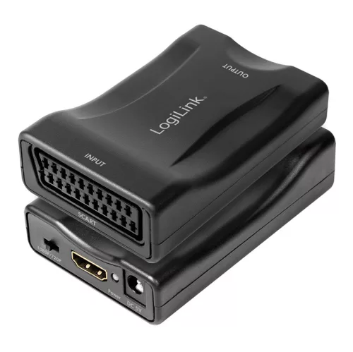 LogiLink Video konverter, Scart/F - HDMI-A/F, 1080p, fekete (CV0160)