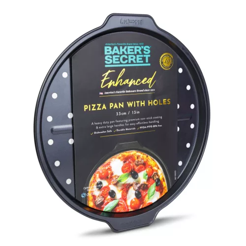 Baker's Secret DA00953 Baker's Secret - Enhance Collection - pizza sütőforma - 40.8 x 38.1 x 1.7 cm