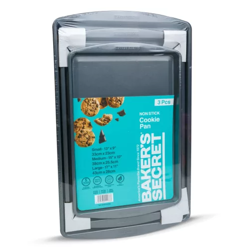 Baker's Secret DA00957 Baker's Secret - Essential Line - 3 db sütemény sütő lap