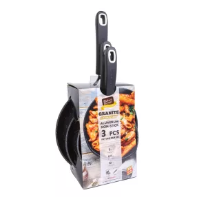   Baker's Secret DA00960 Baker's Secret - serpenyő szett - 18 + 22 + 26 cm