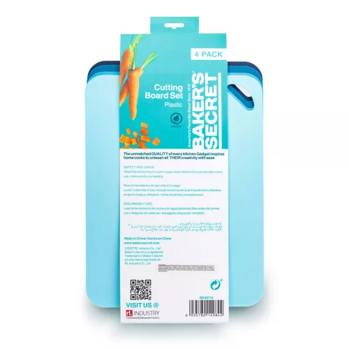 Baker's Secret DA00986 Baker's Secret - 4 darabos vágódeszka szett - 38 x 29 cm