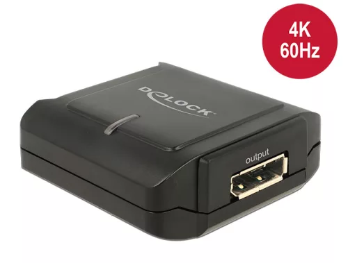 Delock Displayport 1.2 ismétlő 4K 60 Hz (DL-11464)
