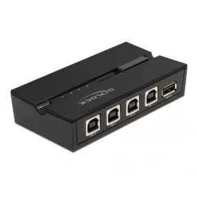  Delock USB 2.0 kapcsoló 4 személyi számítógép - 1 eszköz (DL-11493)