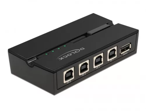Delock USB 2.0 kapcsoló 4 személyi számítógép - 1 eszköz (DL-11493)