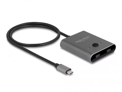 Delock USB 10 Gbps USB Type-C  kapcsoló 2 az 1-ben Kétirányú 8K (DL-11500)