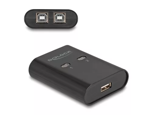 Delock USB 2.0 kapcsoló 2 PC - 1 eszköz (DL-11503)