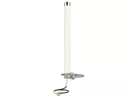 DELOCK LTE antenna SMA 2.5 - 6 dBi mindenirányú rúdra rögzíthető kültéri - fehér (DL-12433)
