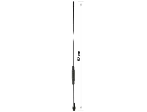 Delock TETRA BOS antenna 380 - 410 MHz 2,5 dBi 52,2 cm-es, csavaros  rögzítésű, irányítatlan Delock (DL-12438)