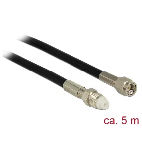   Delock Antenna Kábel FME Jack > SMA Plug RG-58 5 m (DL-12449)
