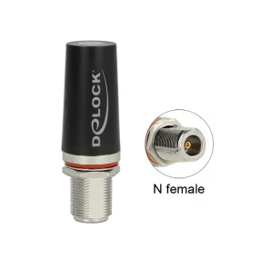   Delock LTE Antenna N Jack 3 dBi minden irányú, fix fekete tetőre szerelhető kültéri antenna (DL-12456)