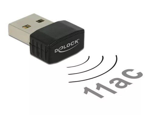 DELOCK LTE USB 2.0 WLAN kétsávos AC/A/B/G/N nano jeladó 433 mb/s (DL-12461)