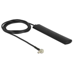   Delock LTE antenna TS-9 dugó 3 dBi mindenirányú fix fekete öntapadós rögzítéssel (DL-12479)
