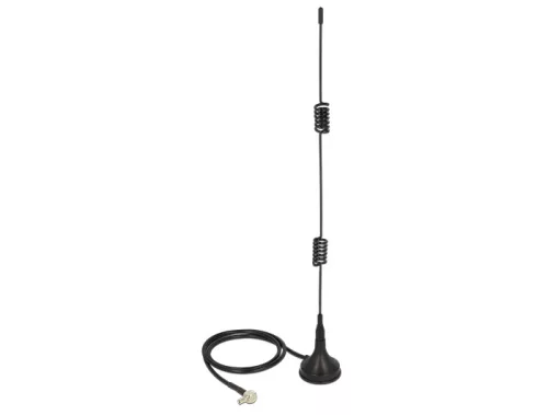 Delock LTE antenna TS-9 dugó 2 - 3 dBi mindenirányú mágneses alapon fixen fekete (DL-12480)