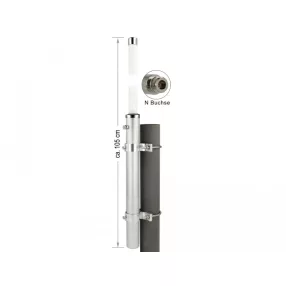   Delock GSM UMTS N Jack 7 dBi 75,6 cm-es mindenirányú, fix falra,oszlopra szerelhető fehér külső (DL-12500)