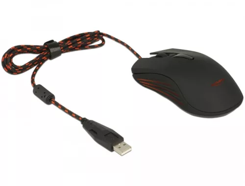 Delock 4 gombos optikai, USB gamer egér (DL-12531)