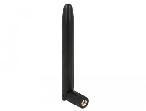 Delock LoRa 863-928 MHz Antenna SMA dugó 0,5 dBi irányított, csuklós csatlakozó, fekete (DL-12542)