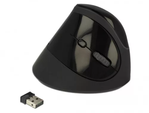 Delock Ergonómikus, vezetéknélküli függoleges USB egér (DL-12599)