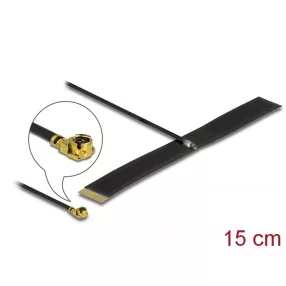   Delock LPWAN antenna MHF  I dugó - 0,38 dBi 1,13 15 cm FPC belső öntapadós (DL-12614)
