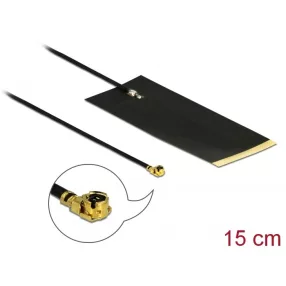   Delock LPWAN antenna MHF  I dugó -2,63 dBi 1,13 15 cm FPC belső öntapadós (DL-12615)