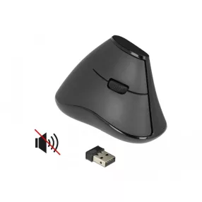   Delock Ergonomikus kialakítású, függőleges optikai, ötgombos egér, 2,4 GHz-es, vezeték nélküli - Ném (DL-12622)