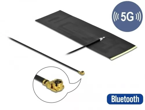 Delock 5G LTE antenna MHF  I apa -0,42 - 5,00 dBi mindenirányú FPC (DL-12626)