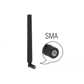   Delock LTE antenna SMA-dugó 1,9 - 2,3 dBi irányított, csuklós csatlakozó, fekete (DL-12635)