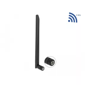   Delock WLAN 802.11 ac/ax/a antenna RP-SMA apa 5 dBi 20 cm hosszú kétirányú billenő csatlakozással ha (DL-12637)