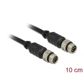   Delock M8 érzékelő / működtető kábel 6 tűs apa 6 tűs apa vízhatlan 10 cm Delock (DL-12688)