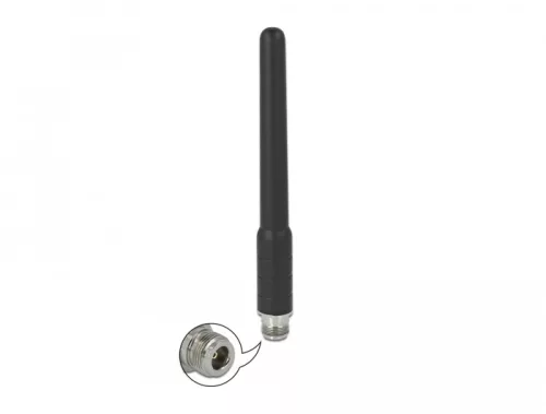 Delock GSM, UMTS antenna N anya 2 dBi 17,8 cm kétirányú kötött rugalmas anyagokból külső használatra (DL-12697)