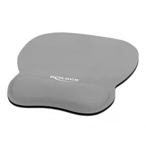   Delock Ergonomikus egér pad csuklótámasszal szürke 245 x 206 mm (DL-12698)