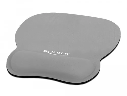 Delock Ergonomikus egér pad csuklótámasszal szürke 245 x 206 mm (DL-12698)
