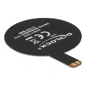   Delock NFC 13,56 MHz-es antenna SMT FPC kerek belső fekete öntapadós (DL-12707)