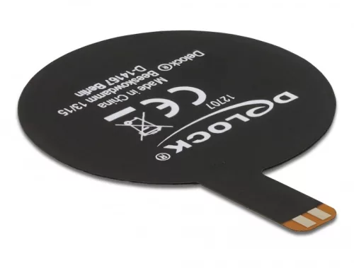Delock NFC 13,56 MHz-es antenna SMT FPC kerek belső fekete öntapadós (DL-12707)