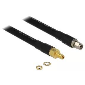   Delock Antennakábel RP-SMA dugó > RP-SMA Jack CFD400 LLC400 0,4 m alacsony veszteségű (DL-13012)