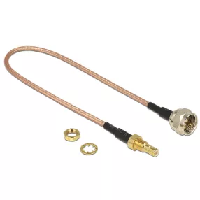   Delock Antennakábel F dugó > SMB jack Bulkhead RG-316 25 cm (DL-13025)