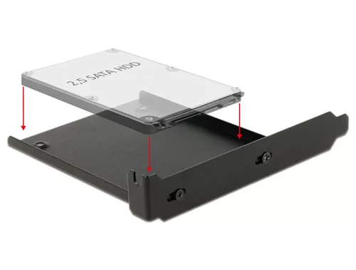 Delock telepítőkeret 1 x 2,5  HDD-hez a PC-nyílásba (DL-18212)