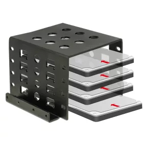 Delock Beépíto keret 4 x 2.5  - 3.5 , fekete (DL-18271)