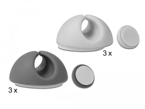 Delock Kábel tartó készlet, 6 darabos (DL-18291)