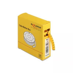 Delock 500 db. sárga kábeljelző doboz No. 0 (DL-18354)