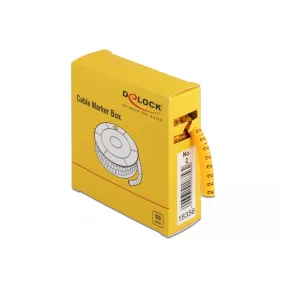 Delock 500 db. sárga kábeljelző doboz No. 2 (DL-18356)