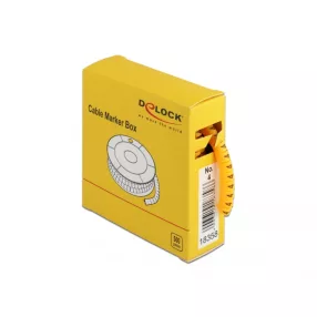 Delock 500 db. sárga kábeljelző doboz No. 4 (DL-18358)