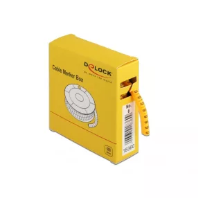 Delock 500 db. sárga kábeljelző doboz No. 6 (DL-18360)