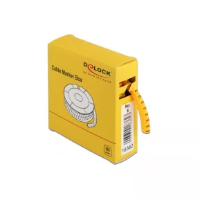 Delock 500 db. sárga kábeljelző doboz No. 8 (DL-18362)