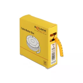 Delock 500 db. sárga kábeljelző doboz No. 9 (DL-18363)
