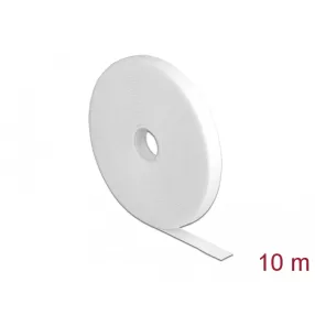   Delock Velcro fehér ragasztó szalag guriga Hx 10 m x Sz 13 mm (DL-18378)