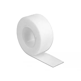   Delock Velcro fehér ragasztó szalag guriga Hx 1 m x Sz 20 mm (DL-18379)
