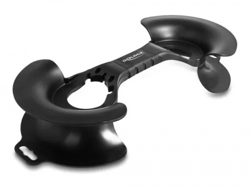 Delock Kábeltekercselő 375 x 170 mm fekete (DL-18435)